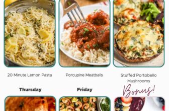 Weekly Meal Plan Apr 29, 2024