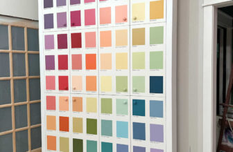 Paint Swatch Cupboard Repainted (Di...